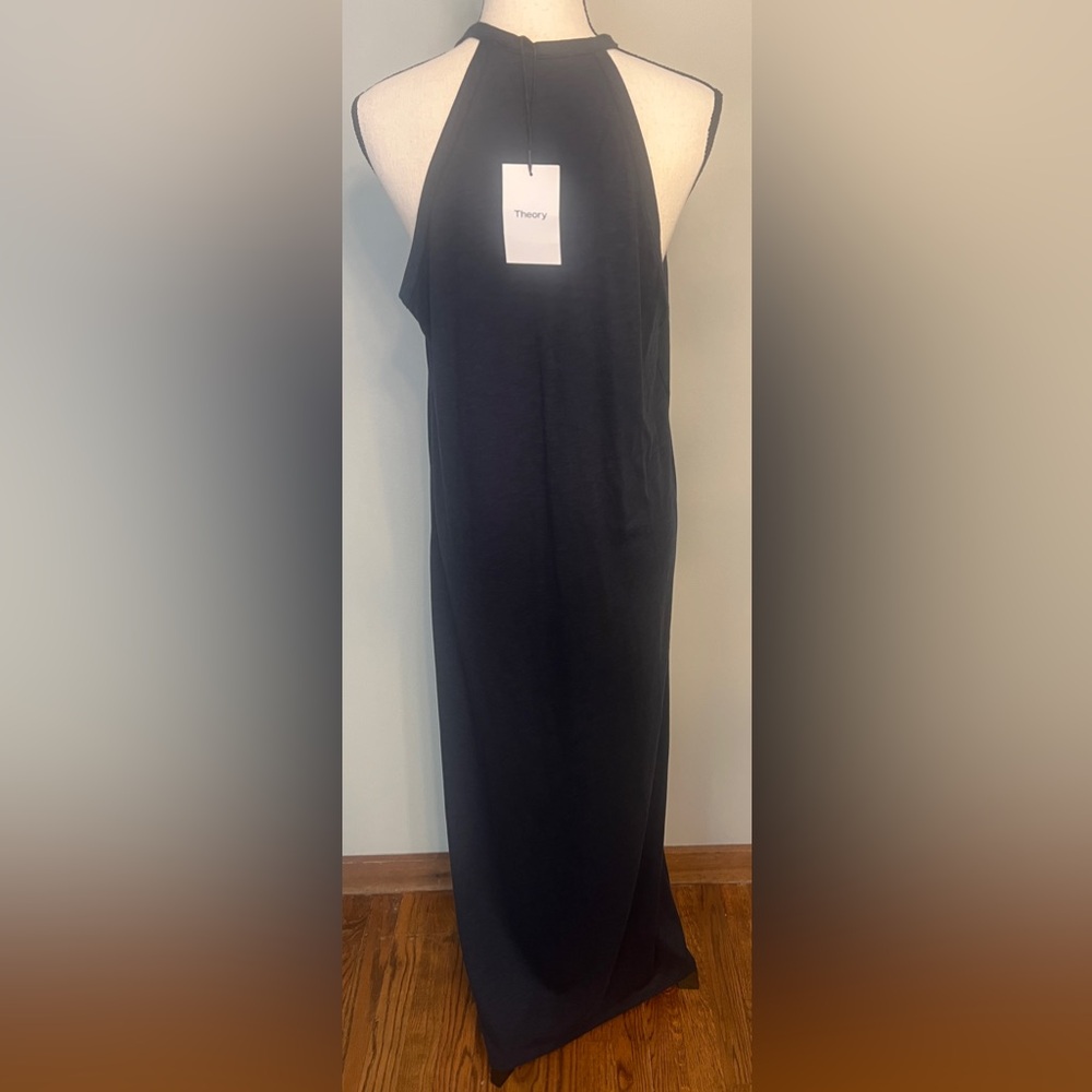 NWT Theory Sonaki M Atmos Light Max Dress in Navy, Size L - Picture 4 of 6